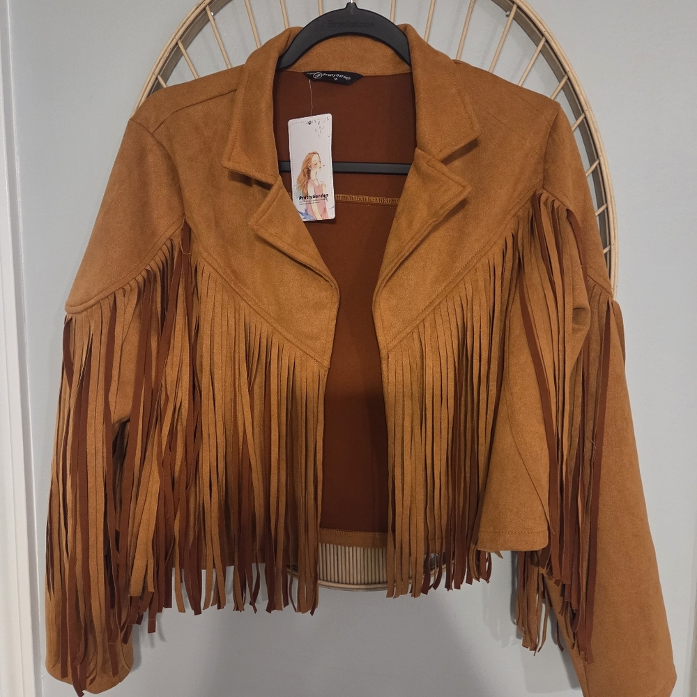 Pretty Garden Western Fringe Jacket